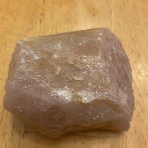 Raw Rose Quartz Crystal about 3x2.5x1.75 NWT